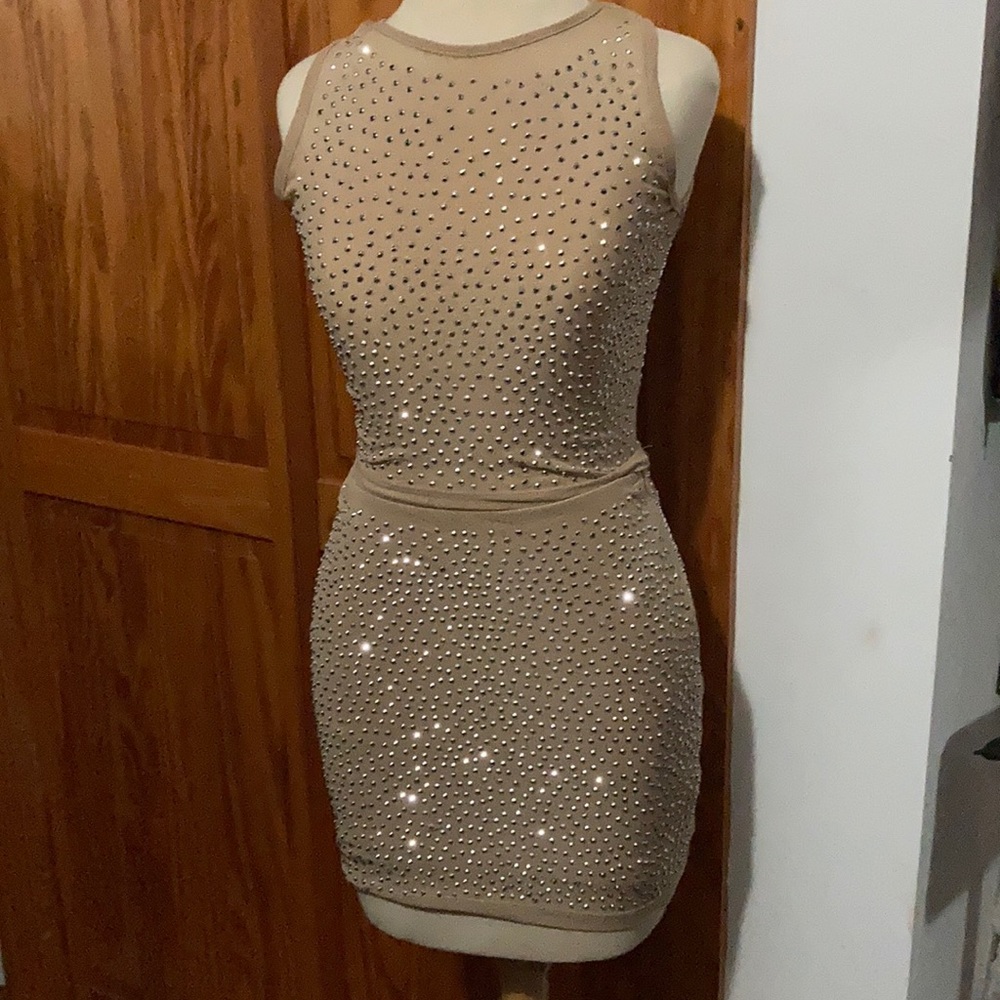 Nude shiny set